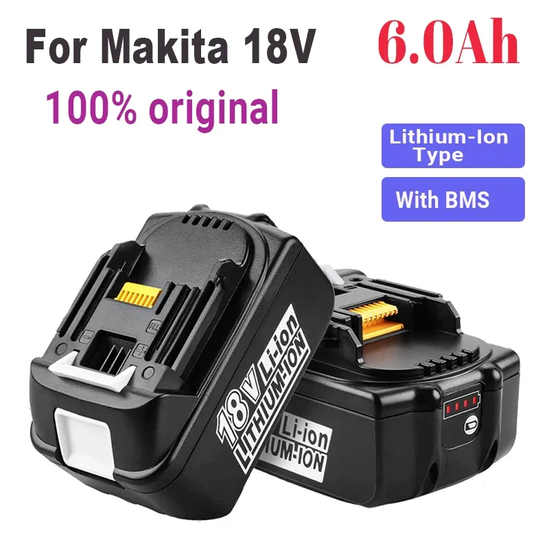100% сменная литий-ионная батарея Makita 18 В 6 Ач перезаряжаемая со светодиодным индикатором уровня заряда для электроинструментов LXT BL1860B BL
100% сменная литий-ионная батарея Makita 18 В 6 Ач перезаряжаемая со светодиодным индикатором уровня заряда для электроинструментов LXT BL1860B BL