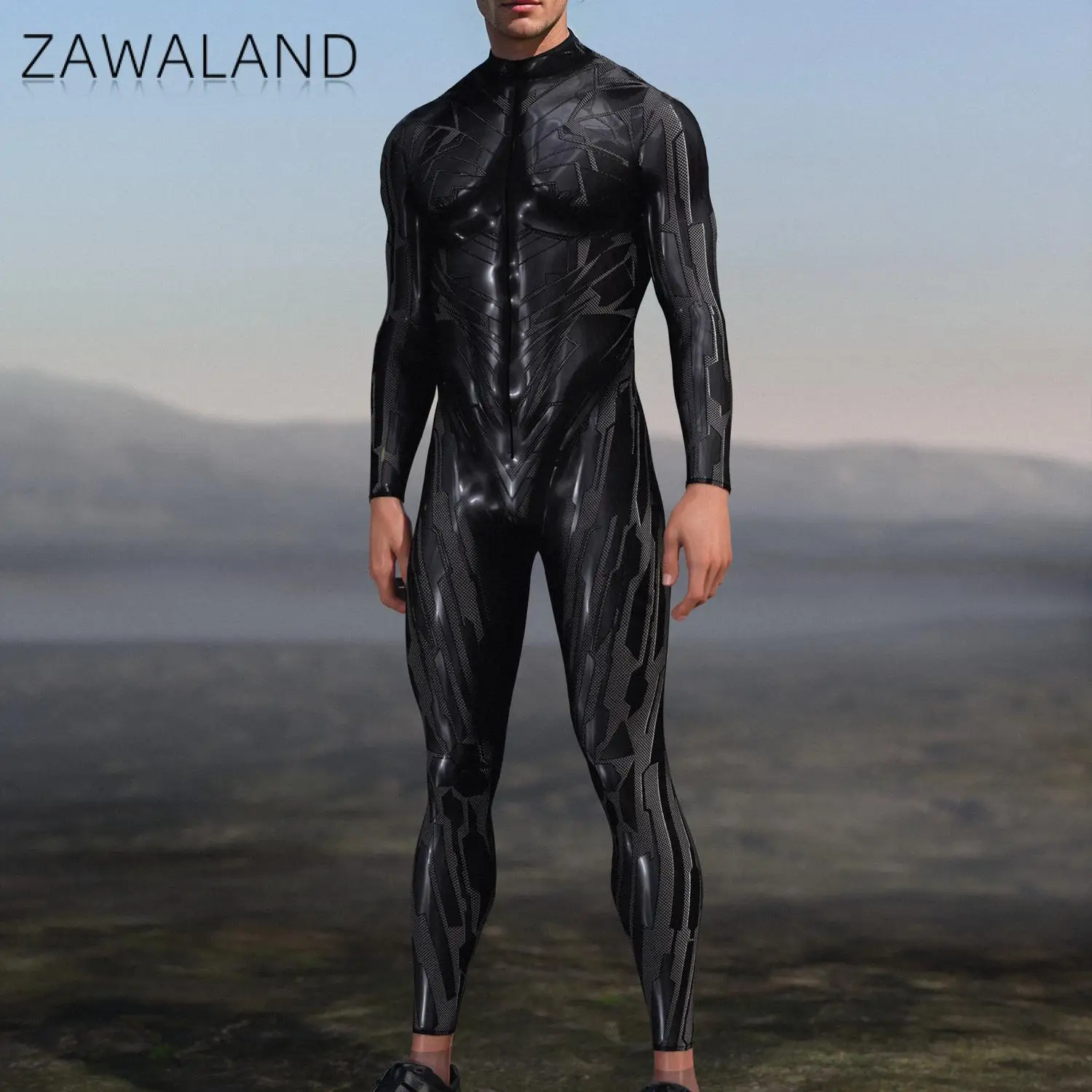 Zawaland Fury Node Carbon Male Costume Punk Cosplay Bodysuit For Men Black Steampunk Futuristic Jumpsuit Party Show Zentai Suit
Zawaland Fury Node Carbon Male Costume Punk Cosplay Bodysuit For Men Black Steampunk Futuristic Jumpsuit Party Show Zentai Suit