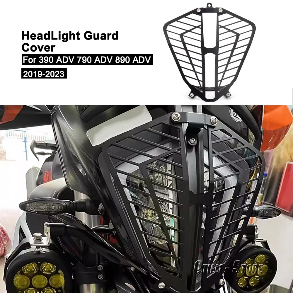 Motorcycle HeadLight Guard Cover Head Light Grille Protector Accessories For 390 ADV 790 Adventure 890 ADVENTURE 2019-2023
Motorcycle HeadLight Guard Cover Head Light Grille Protector Accessories For 390 ADV 790 Adventure 890 ADVENTURE 2019-2023