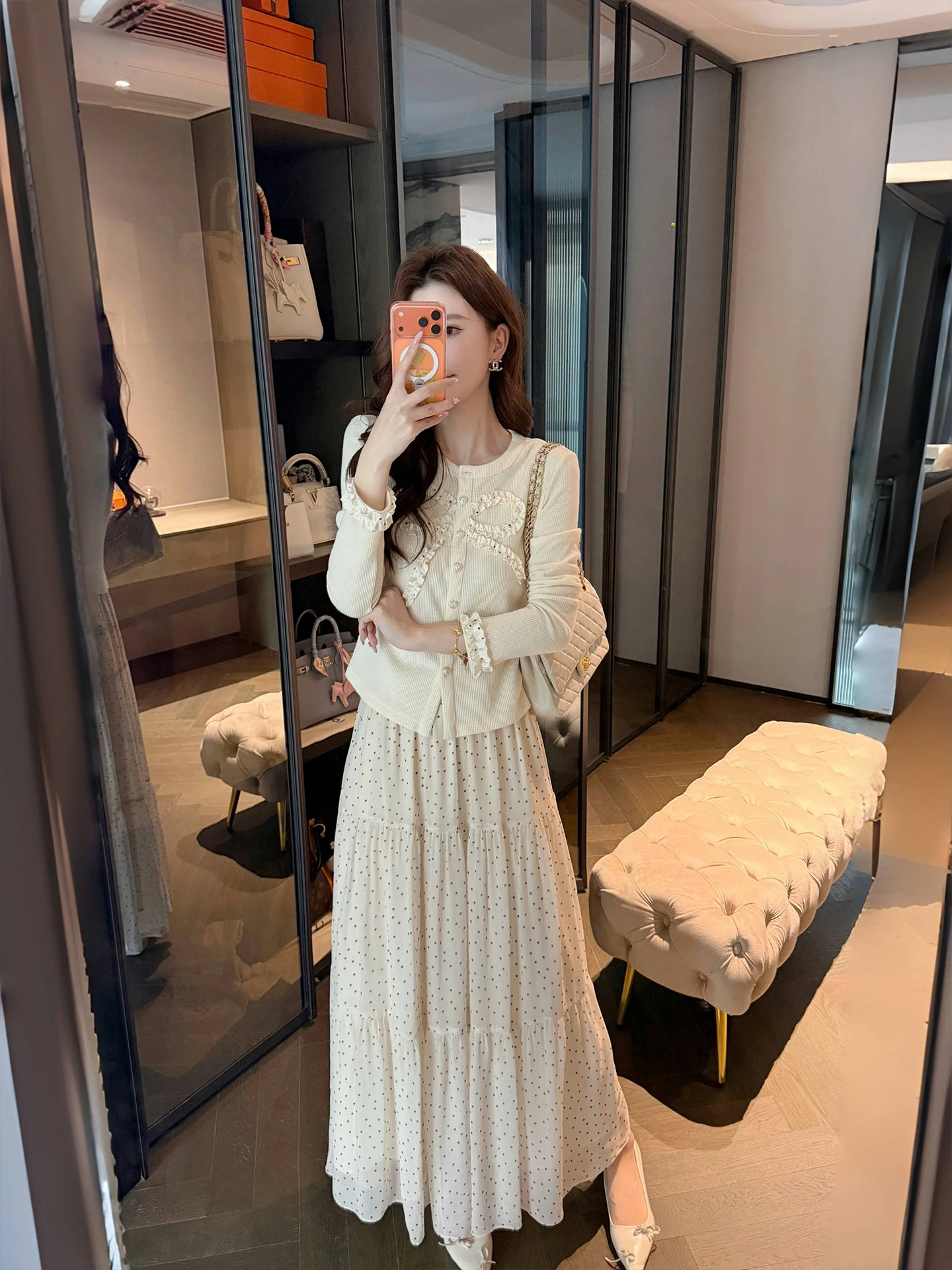 Kun Total Chacha Polka Dot Skirt Women's A-Line Midi Skirt High Waist Polyester Fiber Print Design Spring 2026 New Style
Kun Total Chacha Polka Dot Skirt Women's A-Line Midi Skirt High Waist Polyester Fiber Print Design Spring 2026 New Style