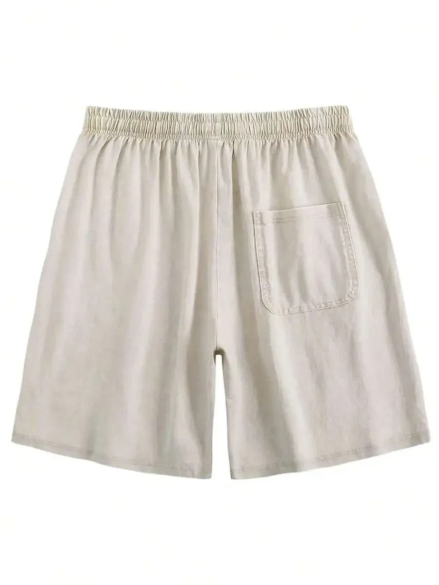 Mens Washed Cotton Elastic Waist Casual Shorts Vintage Style Beach Summer
Mens Washed Cotton Elastic Waist Casual Shorts Vintage Style Beach Summer