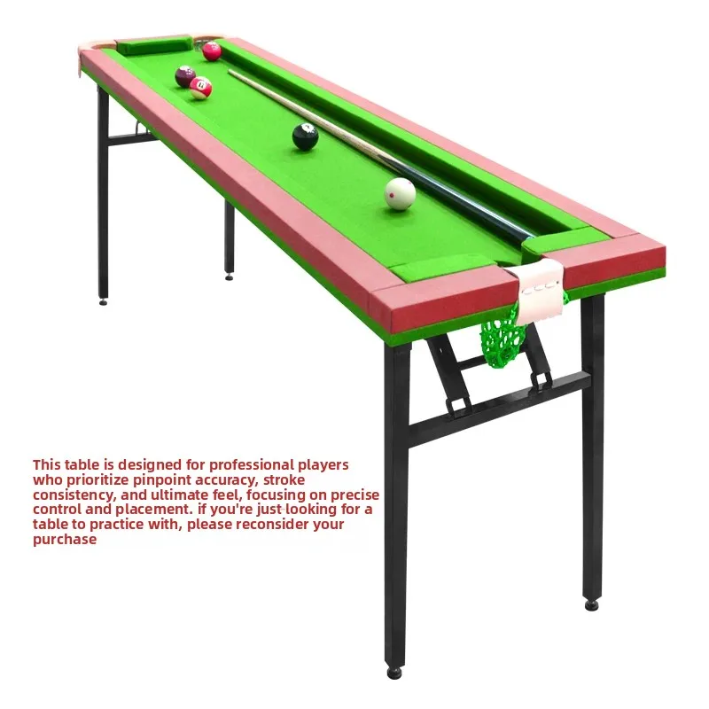 Five-point household foldable pool table multi-layer solid wood board