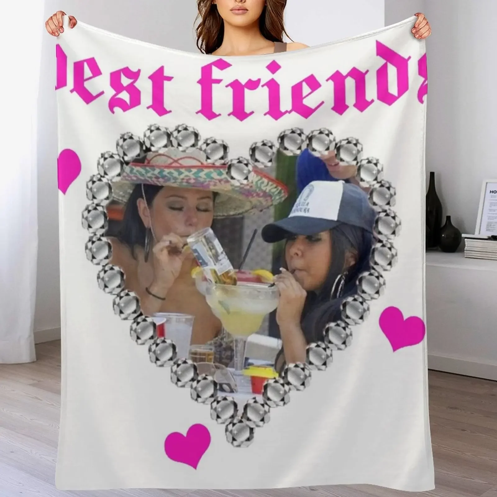 best friends / snooki and jwoww Throw Blanket Durable Warm Blanket for Daily Home Use
best friends / snooki and jwoww Throw Blanket Durable Warm Blanket for Daily Home Use