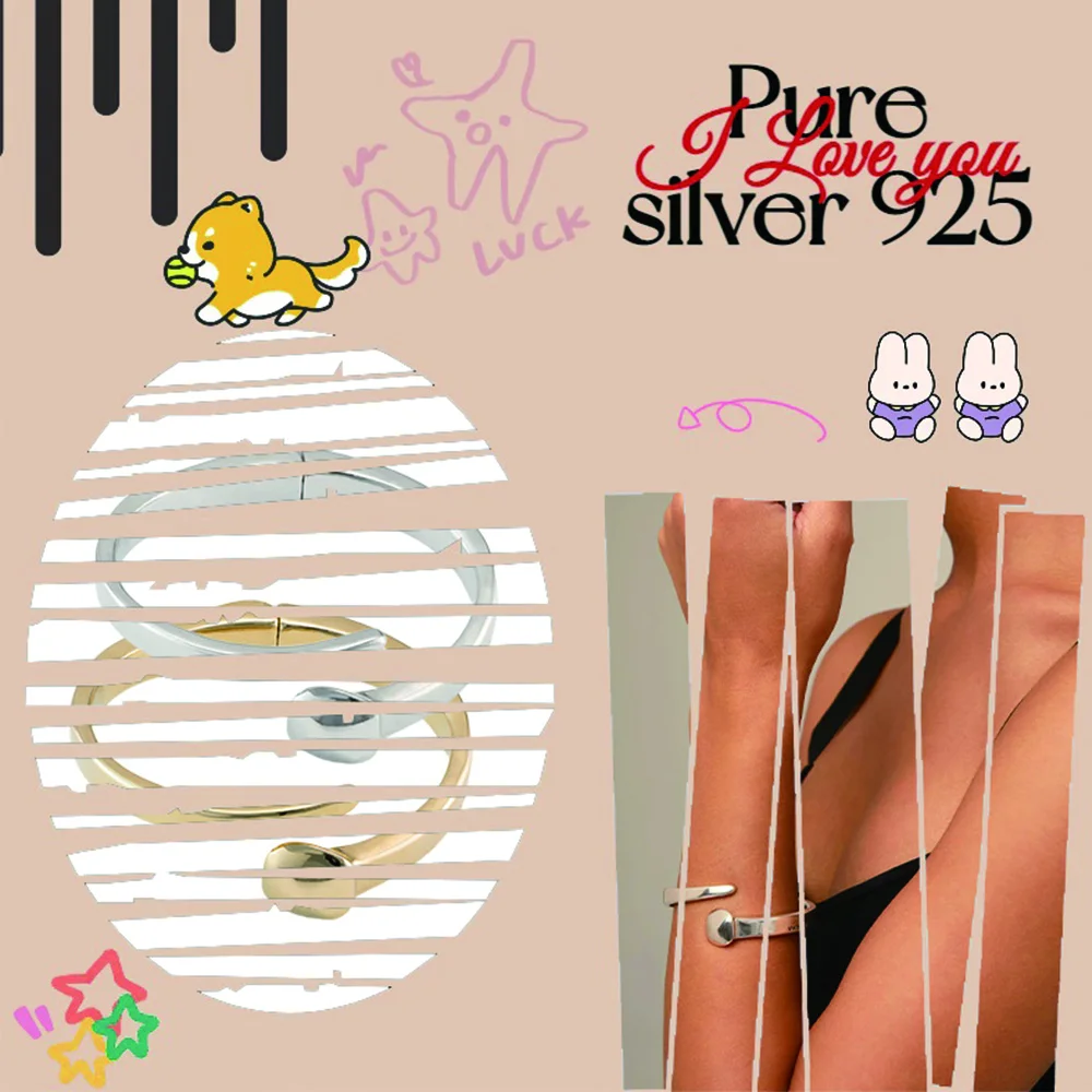 Spanish Simple Hip Hop Open Silver Bracelet S925 Women's Bracelet Holiday Gift for Friends First Choice
Spanish Simple Hip Hop Open Silver Bracelet S925 Women's Bracelet Holiday Gift for Friends First Choice