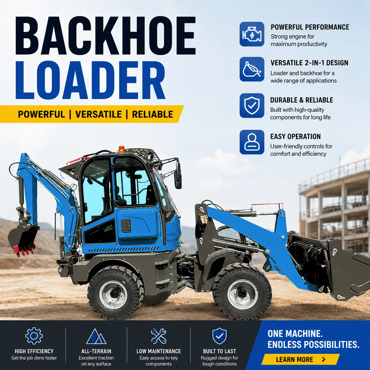 Custom CE Euro 5 Backhoe Loader Compact Earthmoving Equipment for Agriculture and Utility Contractors
Custom CE Euro 5 Backhoe Loader Compact Earthmoving Equipment for Agriculture and Utility Contractors