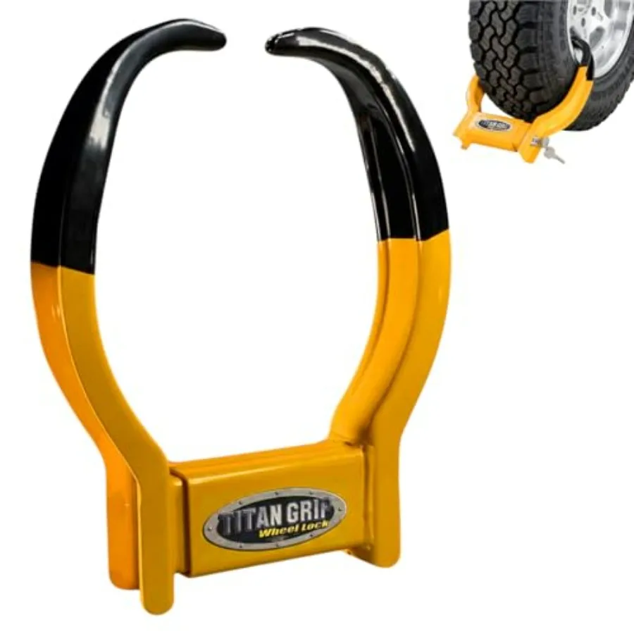 Heavy Duty Anti-Theft Wheel Boot Clamp for Trailers Cars Trucks Motorcycles SUVs RVs Adjustable Tire Lock Security Boot in Blac
Heavy Duty Anti-Theft Wheel Boot Clamp for Trailers Cars Trucks Motorcycles SUVs RVs Adjustable Tire Lock Security Boot in Blac