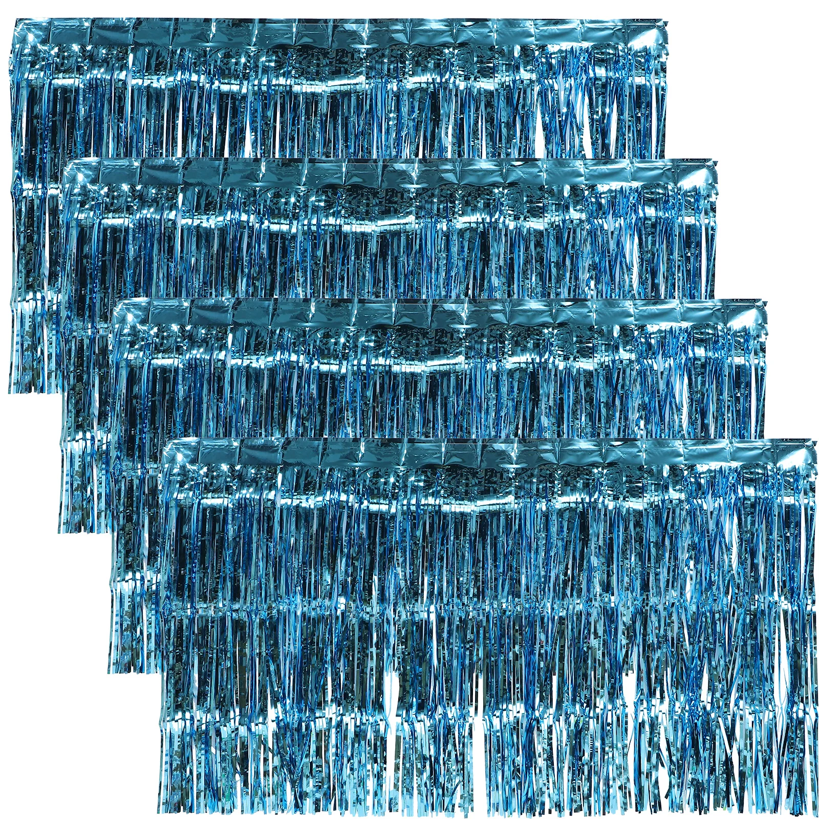 4pcs Rain Silk Table Skirt 275x75CM Light Blue Fringe Tinsel Carnival Backdrop Metallic Aluminum Material
4pcs Rain Silk Table Skirt 275x75CM Light Blue Fringe Tinsel Carnival Backdrop Metallic Aluminum Material