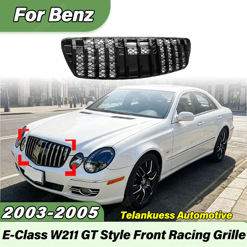 For Mercedes Benz E-Class W211 E200 E230 E240 E280 E350 2006 2007 2008 Car Front Bumper Air Intake Grille Body Modification Kit
For Mercedes Benz E-Class W211 E200 E230 E240 E280 E350 2006 2007 2008 Car Front Bumper Air Intake Grille Body Modification Kit