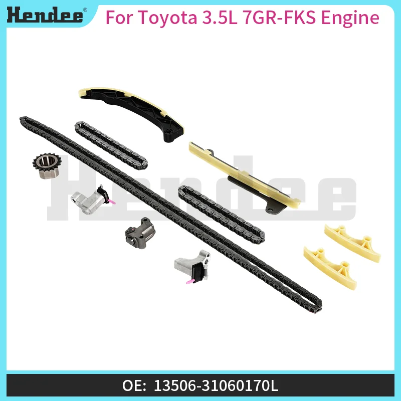 For Toyota 3.5L 7GR-FKS Engine Timing Chain Repair Kit,Automotive Parts OE:13506-31060170L,13507-3102046L,13507-3102046L
For Toyota 3.5L 7GR-FKS Engine Timing Chain Repair Kit,Automotive Parts OE:13506-31060170L,13507-3102046L,13507-3102046L