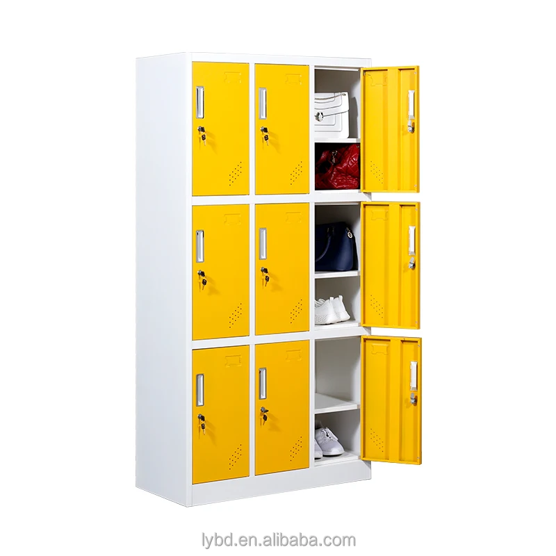 High Quality Modern Cold Rolled Steel Nine Door Key Lock Filing Cabinet Powder Coated Gym School Storage Cabinet
High Quality Modern Cold Rolled Steel Nine Door Key Lock Filing Cabinet Powder Coated Gym School Storage Cabinet