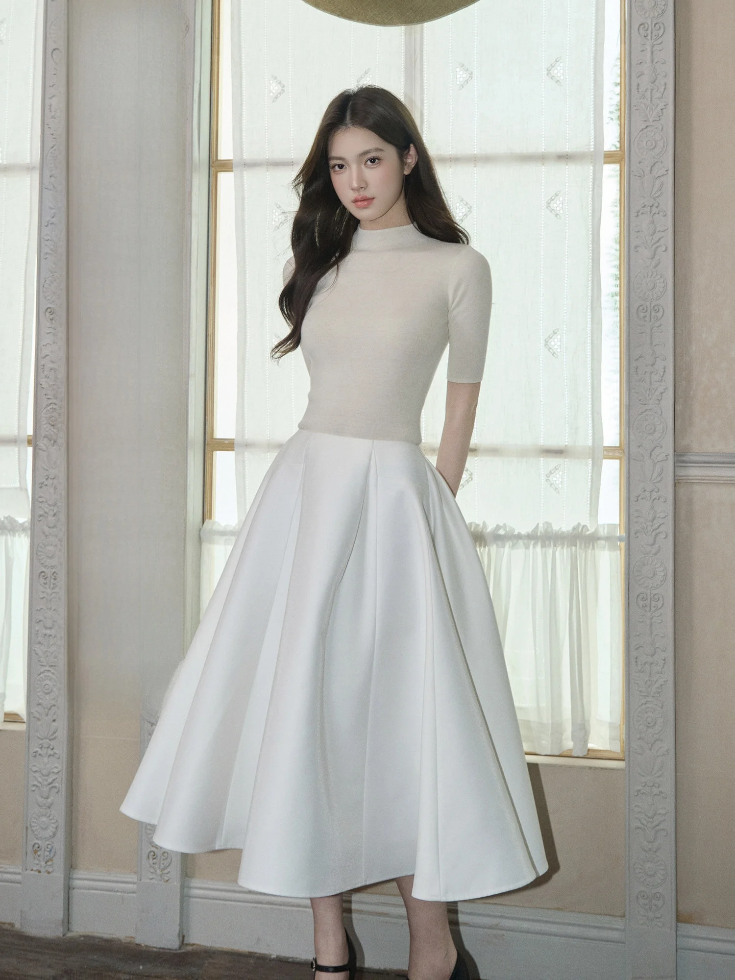 Женская вязаная кофта из смесовой шерсти с высоким воротником, повседневный облегающий топ для осени и зимы
Женская вязаная кофта из смесовой шерсти с высоким воротником, повседневный облегающий топ для осени и зимы