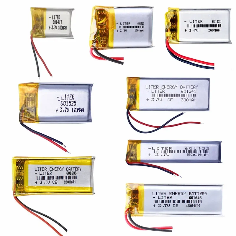3.7V Lithium Polymer Rechargeable Battery 601012 for MP3, PAD, DVD, E-books, Bluetooth Headset, Camera
3.7V Lithium Polymer Rechargeable Battery 601012 for MP3, PAD, DVD, E-books, Bluetooth Headset, Camera