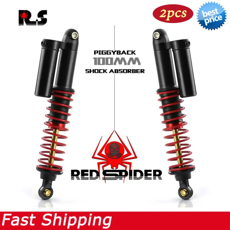 2PCS Metal Negative Pressure Shock Absorber Double Damper for 1/10 SCX10 TRX-4 D90 R100 RC Car Parts Truck Crawler
2PCS Metal Negative Pressure Shock Absorber Double Damper for 1/10 SCX10 TRX-4 D90 R100 RC Car Parts Truck Crawler