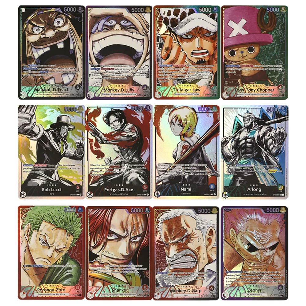 Anime One Piece Proxy Cards OP01-OP09 English Monkey D. Luffy Roronoa Zoro Portgas D. Ace Trafalgar Law Yamato Foil
Anime One Piece Proxy Cards OP01-OP09 English Monkey D. Luffy Roronoa Zoro Portgas D. Ace Trafalgar Law Yamato Foil