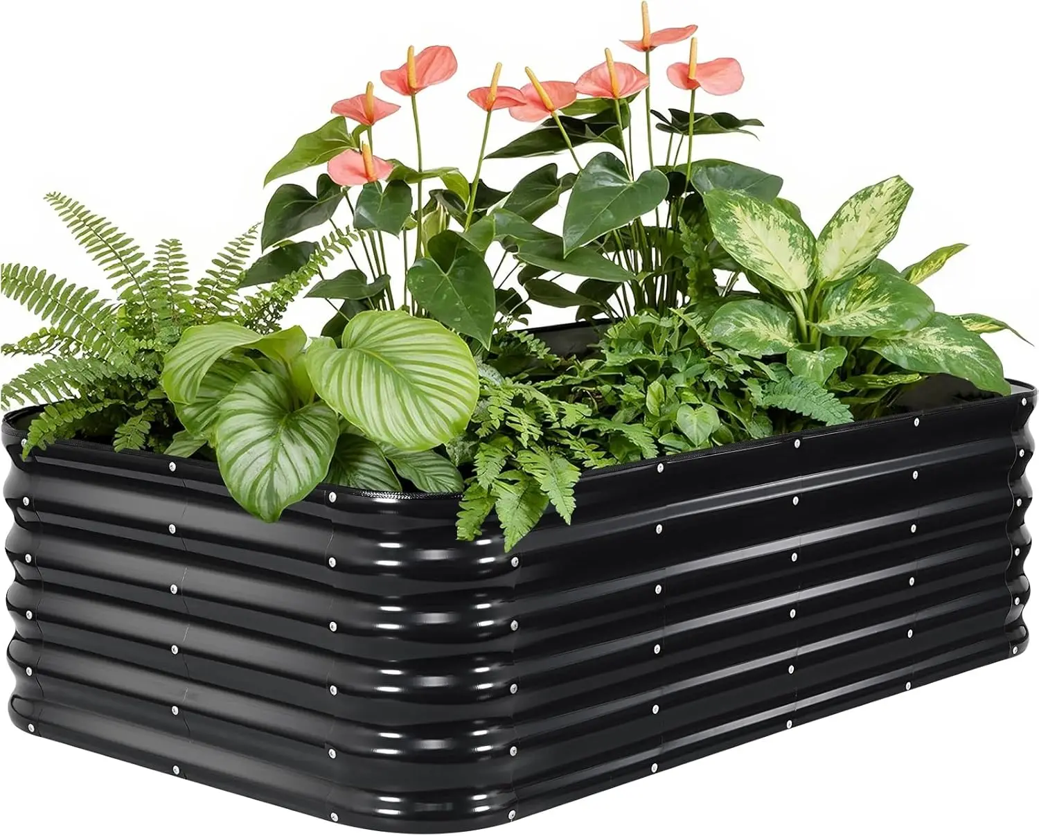 5x3x1 Galvanized Metal Raised Garden Bed Planter Box for Plants, Vegetables, Flowers, Herbs
5x3x1 Galvanized Metal Raised Garden Bed Planter Box for Plants, Vegetables, Flowers, Herbs