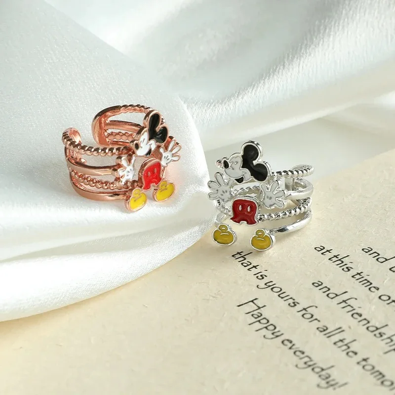 Disney Mickey Mouse Rings Adjustable Anime Accessories Women Girls Minnie Creative Fashion Open Ring Jewelry Kids Birthday Gifts
Disney Mickey Mouse Rings Adjustable Anime Accessories Women Girls Minnie Creative Fashion Open Ring Jewelry Kids Birthday Gifts