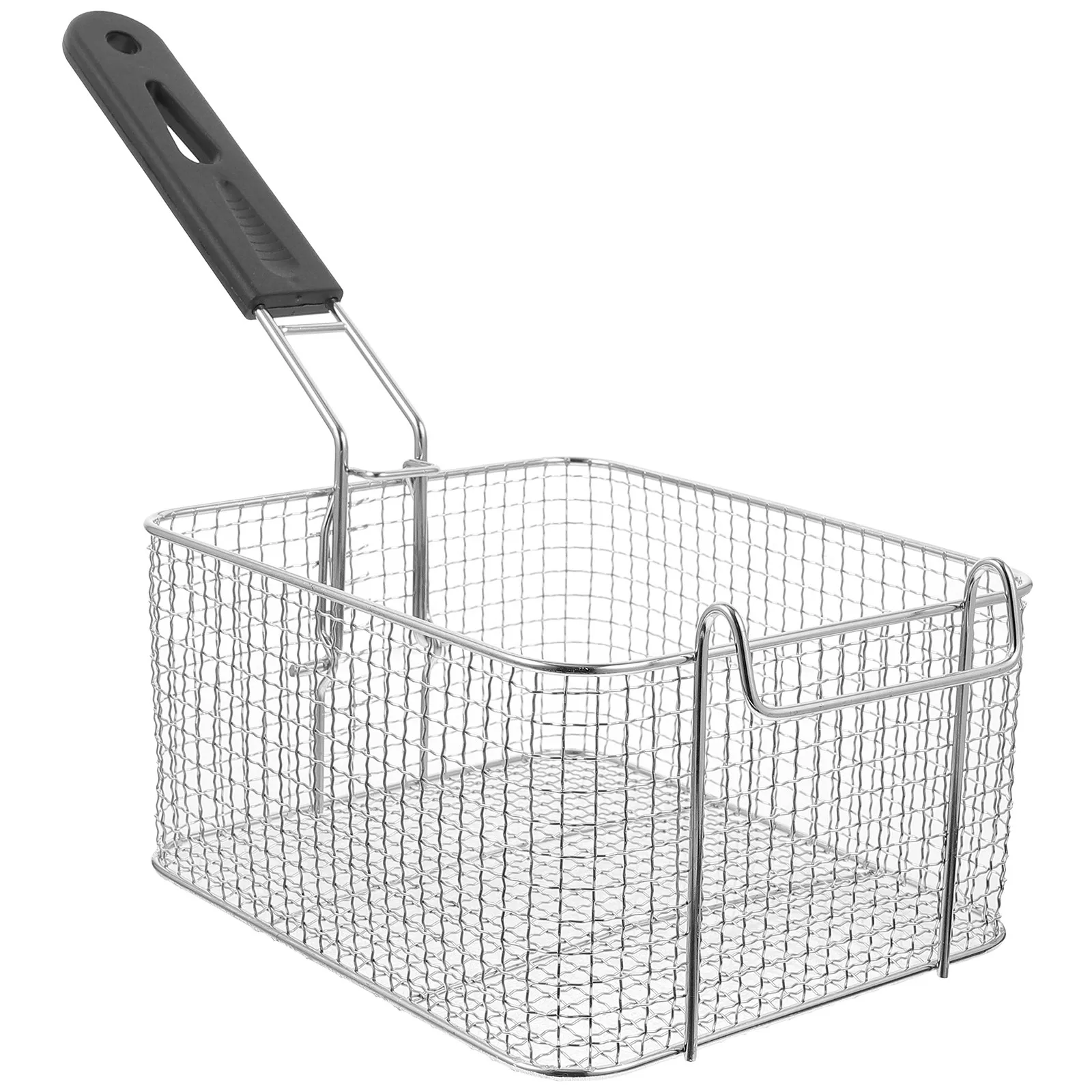 Ergonomic Handle Stainless Steel Frying Basket Heat Resistant Deep Fry Mesh Basket for Home Kitchen Use Fry Baskets with Handle
Ergonomic Handle Stainless Steel Frying Basket Heat Resistant Deep Fry Mesh Basket for Home Kitchen Use Fry Baskets with Handle