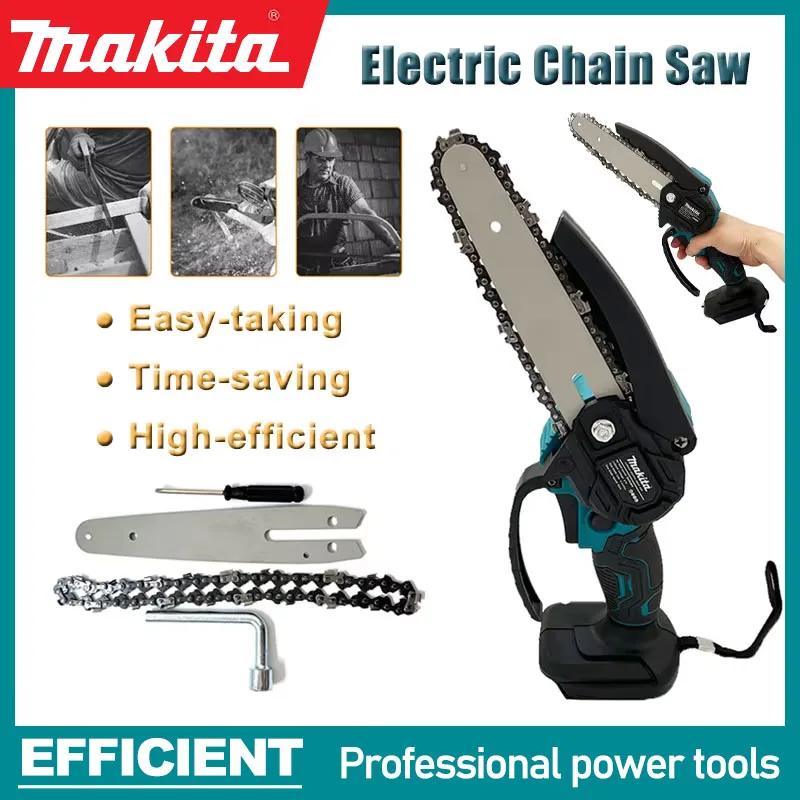 Makita 6-дюймовая цепная пила, электрическая пила, ручная портативная бензопила для лесозаготовок по дереву, садовый электроинструмент для обрезки древесины для батареи 18 В
Makita 6-дюймовая цепная пила, электрическая пила, ручная портативная бензопила для лесозаготовок по дереву, садовый электроинструмент для обрезки древесины для батареи 18 В
