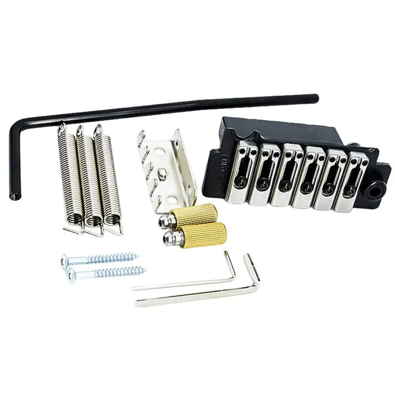 A89E-For Strat For Electric Guitar Compatible 52.5Mm String Spacing 2-Point Steel Saddle With Full Metal Block Tremolo Bridge
A89E-For Strat For Electric Guitar Compatible 52.5Mm String Spacing 2-Point Steel Saddle With Full Metal Block Tremolo Bridge