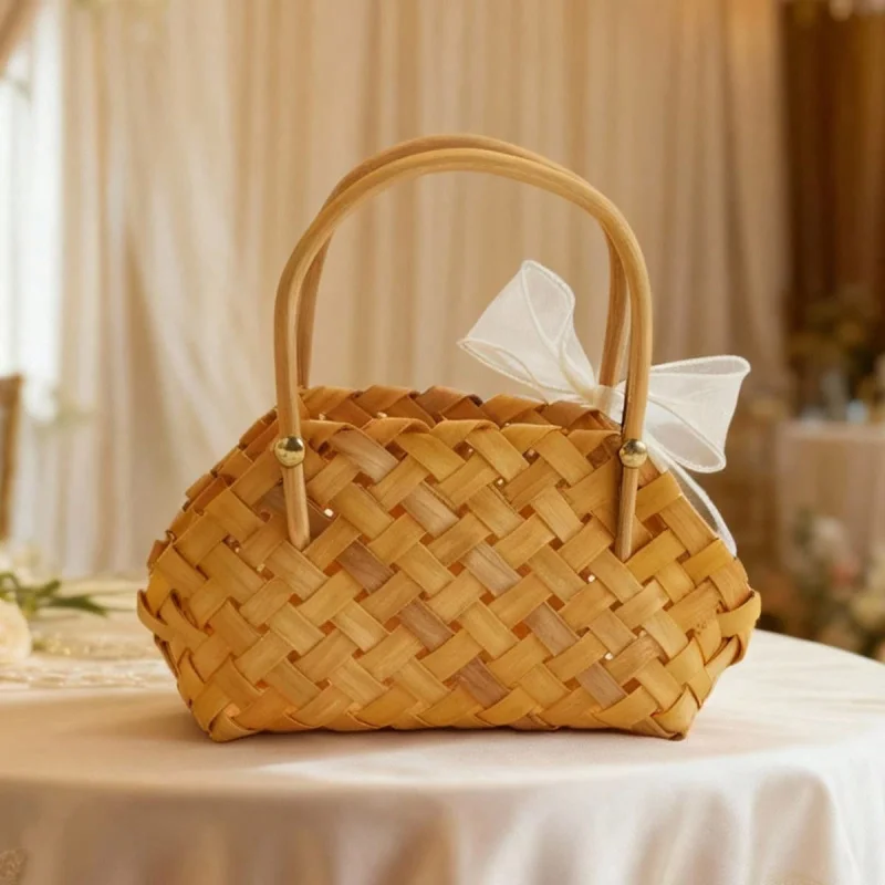 Woven Baskets With Handles And Bows Decorative Flower Vase For Dried Flowers Table Centerpieces Home Decor
Woven Baskets With Handles And Bows Decorative Flower Vase For Dried Flowers Table Centerpieces Home Decor