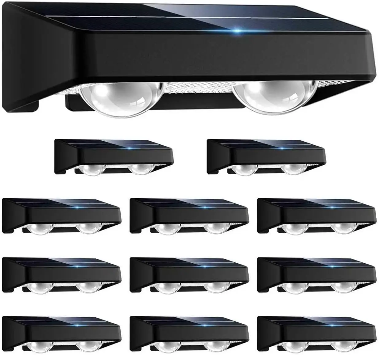 Солнечные светильники для забора, 12 штук, с изменением цвета, 9 RGB-цветов и 11 режимов, водонепроницаемые IP65, для патио, террасы, стен, заднего двора
Солнечные светильники для забора, 12 штук, с изменением цвета, 9 RGB-цветов и 11 режимов, водонепроницаемые IP65, для патио, террасы, стен, заднего двора