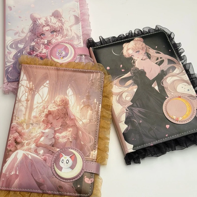 Sailor Moon Lovely Pattern Printed Journal with Lace Edge Full Color Pages Portable Compact Diary Notebook School Stationery
Sailor Moon Lovely Pattern Printed Journal with Lace Edge Full Color Pages Portable Compact Diary Notebook School Stationery