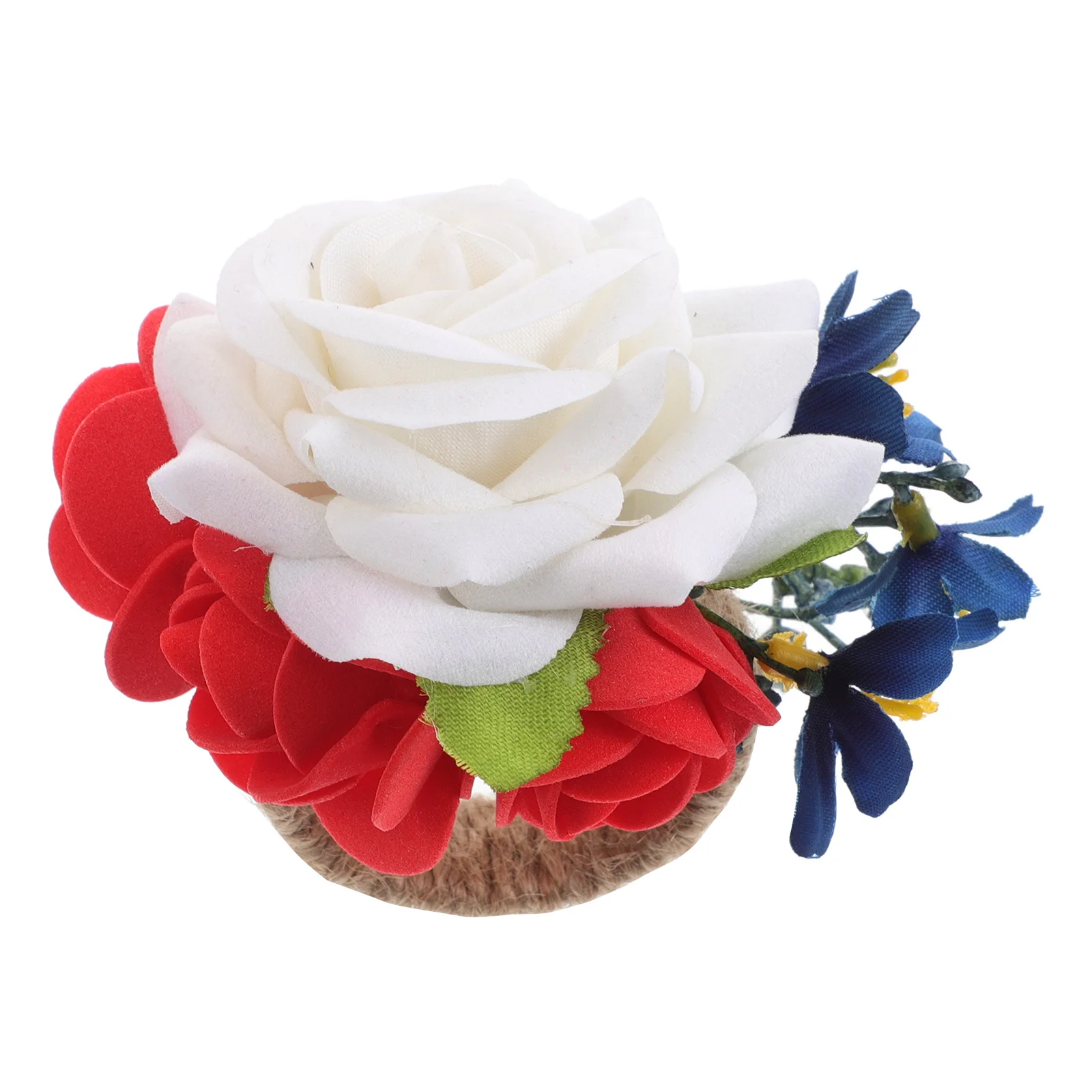 Faux Flower Napkin Ring Rustic Patriotic Table Decoration for Independence Day Party Farmhouse Floral Napkin Holder
Faux Flower Napkin Ring Rustic Patriotic Table Decoration for Independence Day Party Farmhouse Floral Napkin Holder