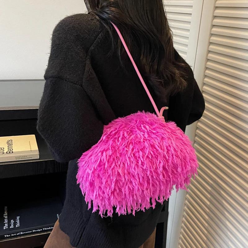 Faux Fur Clutch bag Dopamine Style Clip Bag Y2K Fuzz Clutch Bag for Women Prom Dresses Wedding Items Party Bag Women's Purse
Faux Fur Clutch bag Dopamine Style Clip Bag Y2K Fuzz Clutch Bag for Women Prom Dresses Wedding Items Party Bag Women's Purse