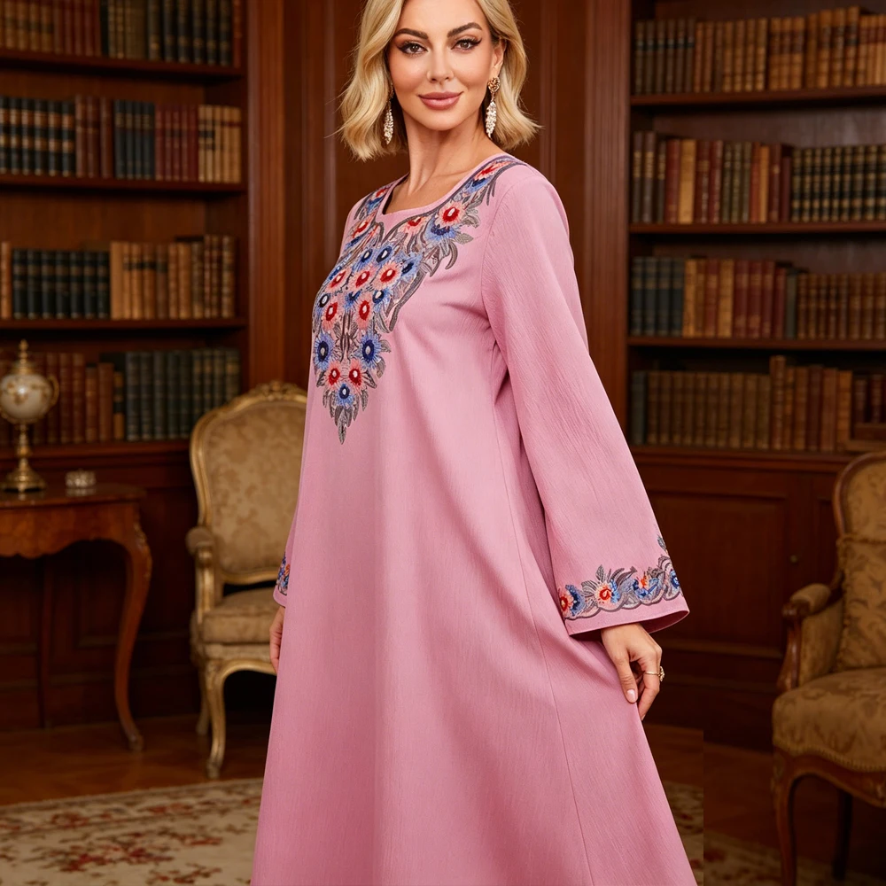 Saudi Arabic Robe Jalabiya Eid Djellaba Ramadan Dubai Abaya Women Muslim Dress Embroidery Party Gown Kebaya Caftan Femme Robe
Saudi Arabic Robe Jalabiya Eid Djellaba Ramadan Dubai Abaya Women Muslim Dress Embroidery Party Gown Kebaya Caftan Femme Robe