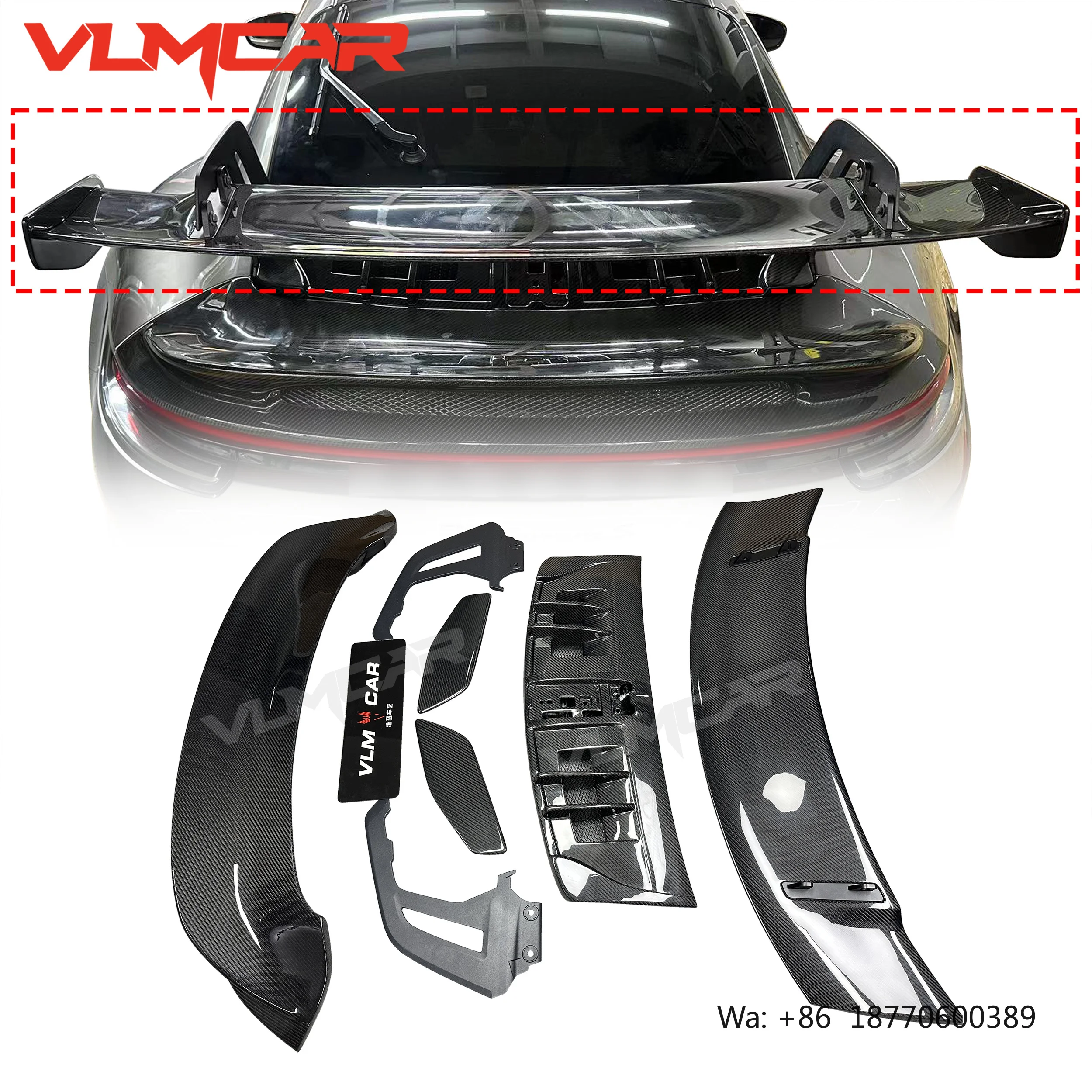 Custom Carbon Fiber Car Spoilers Rear Spoiler Tail Wing Body Kit for Porsche 911 992
Custom Carbon Fiber Car Spoilers Rear Spoiler Tail Wing Body Kit for Porsche 911 992