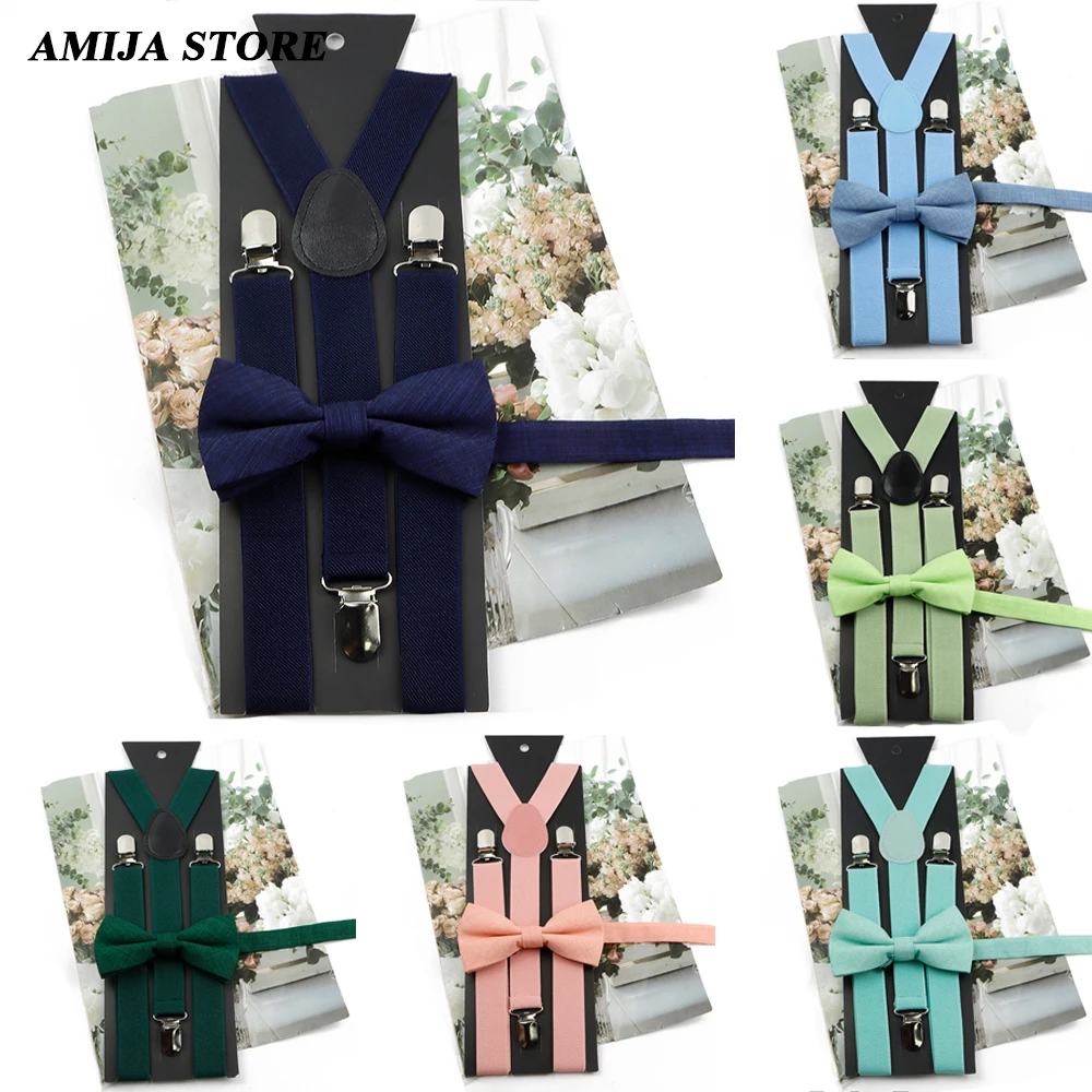 Elegant Stylish Suspender Bow tie Set Cotton Bowtie With Braces Elastic Adjustable 3 Clips Y-back Straps Butterfly Party Wedding
Elegant Stylish Suspender Bow tie Set Cotton Bowtie With Braces Elastic Adjustable 3 Clips Y-back Straps Butterfly Party Wedding