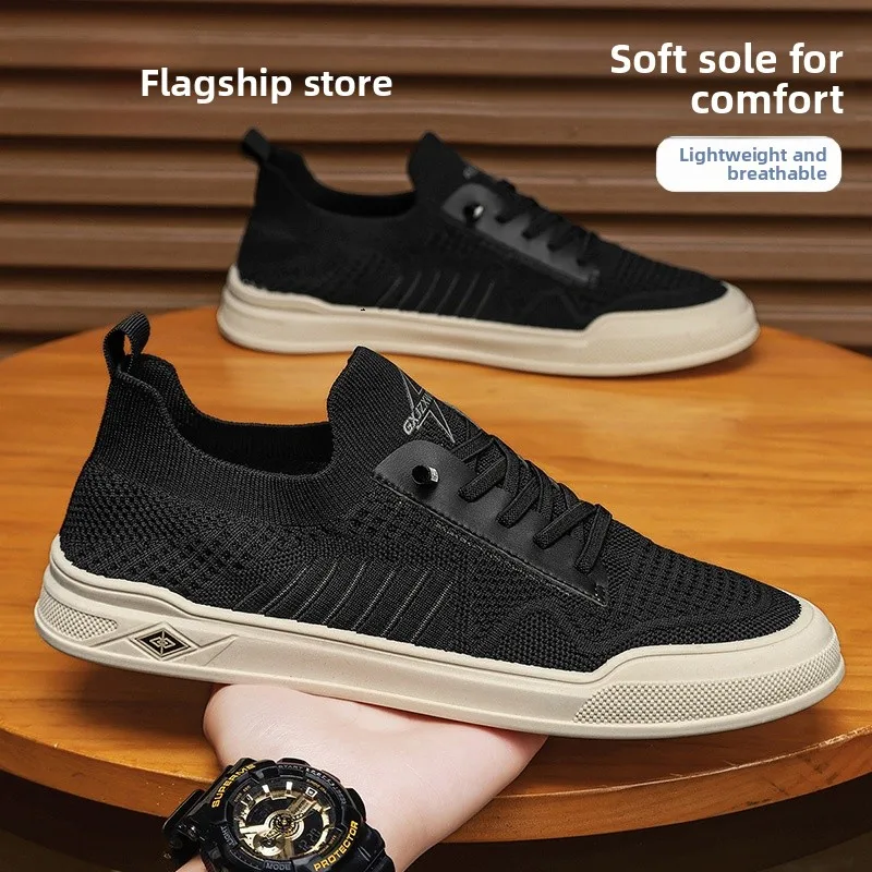 Men's Summer Breathable Thin Mesh Sports Shoes Slip-On Casual Work Shoes Korean Style round Toe Thick Bottom Rubber Sole
Men's Summer Breathable Thin Mesh Sports Shoes Slip-On Casual Work Shoes Korean Style round Toe Thick Bottom Rubber Sole