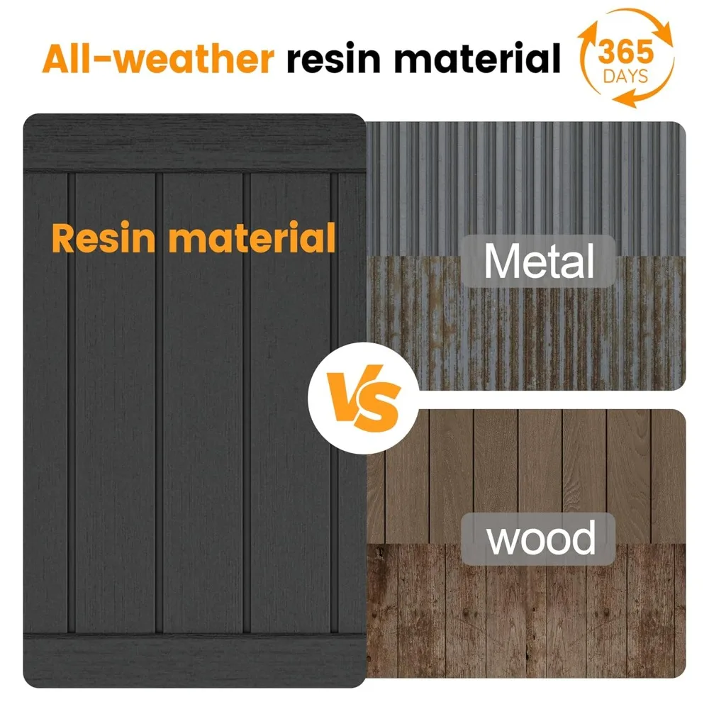 Outdoor Storage Cabinet 36 Cu Ft with Lockable Doors, Portable Horizontal Resin Storage Shed, Easy to Assemble, Customized
Outdoor Storage Cabinet 36 Cu Ft with Lockable Doors, Portable Horizontal Resin Storage Shed, Easy to Assemble, Customized