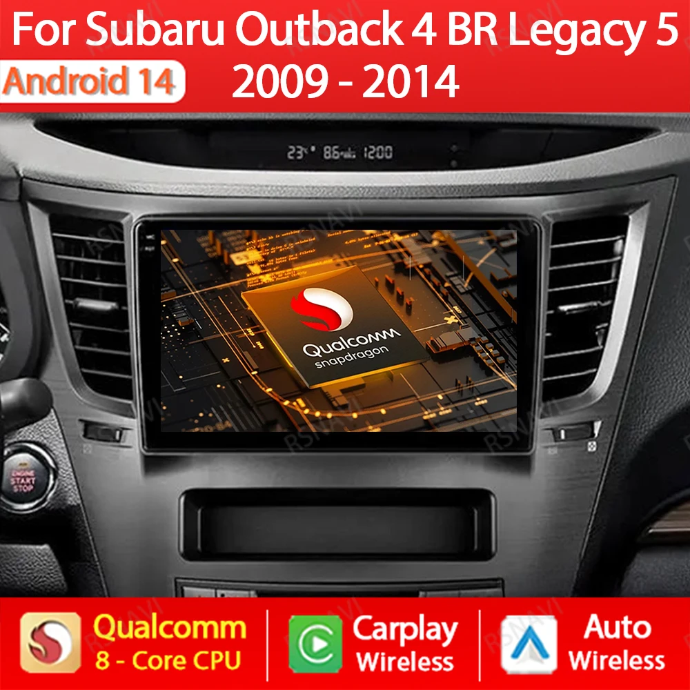 Android 14 Car Radio For Subaru Outback 4 BR Legacy 5 2009 - 2014 Multimedia Stereo Video Player Carplay Auto 4G WIFI GPS NAVI
Android 14 Car Radio For Subaru Outback 4 BR Legacy 5 2009 - 2014 Multimedia Stereo Video Player Carplay Auto 4G WIFI GPS NAVI