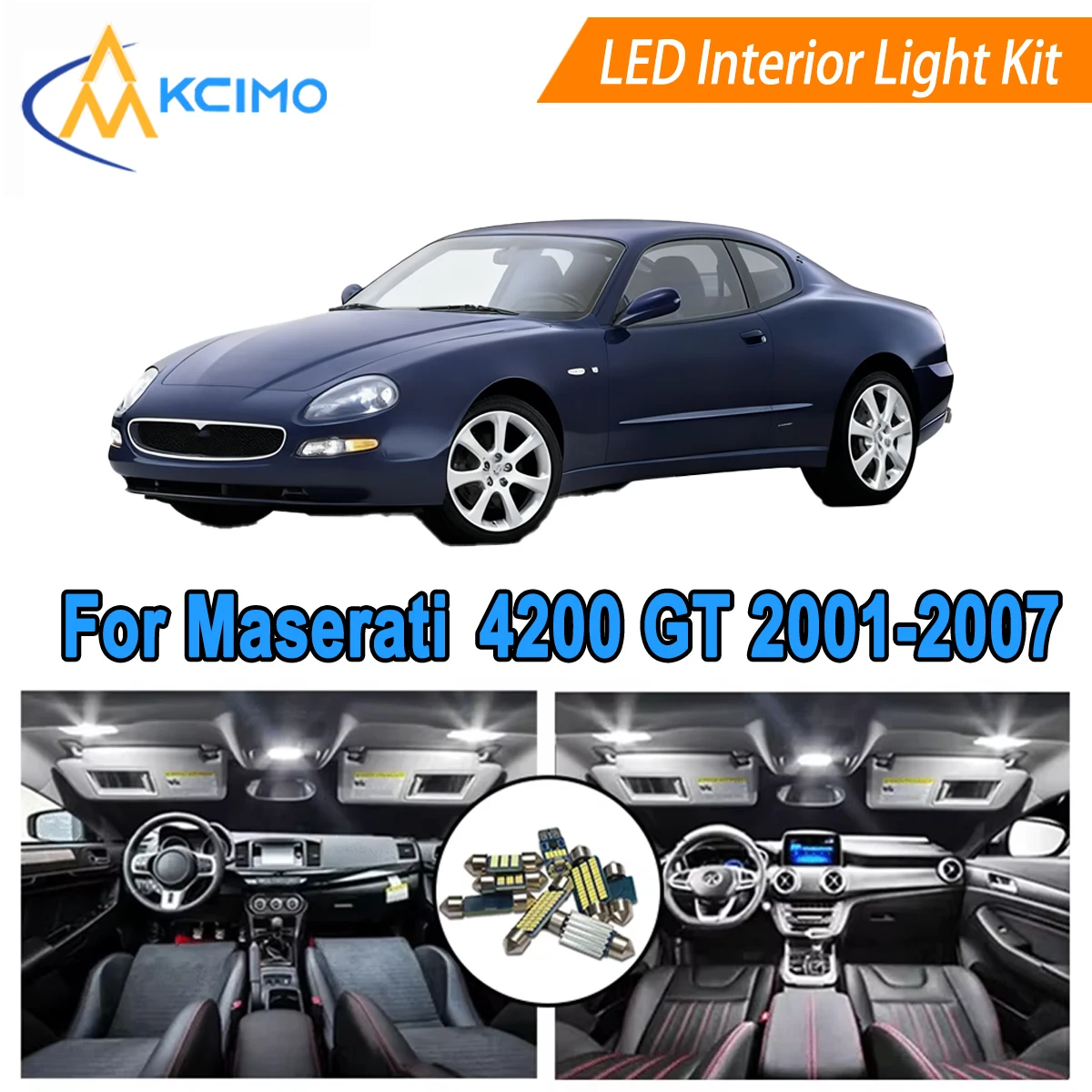 Canbus LED Interior Bulbs For Maserati 4200 GT 2001-2007 Car Accessories Reading Dome Light Kit
Canbus LED Interior Bulbs For Maserati 4200 GT 2001-2007 Car Accessories Reading Dome Light Kit