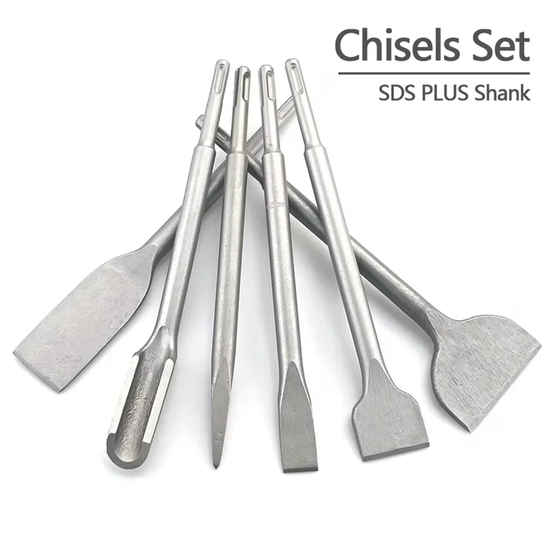 The New 250Mm Chisel Set SDS Plus Shank Electric Hammer Drill Bit Point Groove Flat Chisel Masonry Tools For Concrete Brick Wall
The New 250Mm Chisel Set SDS Plus Shank Electric Hammer Drill Bit Point Groove Flat Chisel Masonry Tools For Concrete Brick Wall