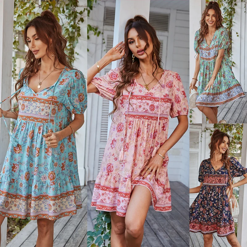 Leisure Vacation Style Dress, Summer Printed Small Fresh Dress, Light Luxury Fairy Atmosphere
Leisure Vacation Style Dress, Summer Printed Small Fresh Dress, Light Luxury Fairy Atmosphere