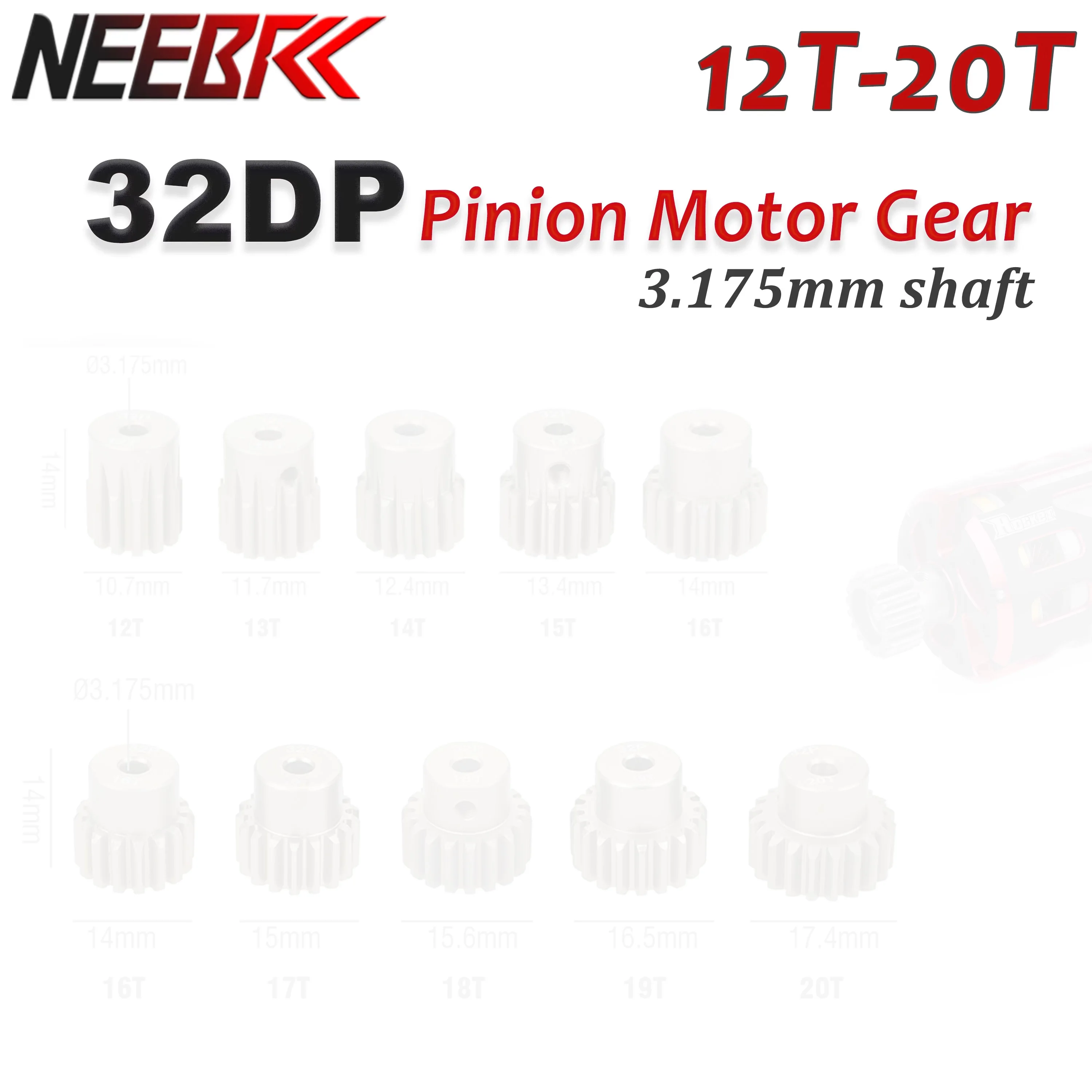 32DP 3.175mm Metal Pinion Gear M0.8 12T 13T 14T 15T 16T 17T 18T 19T 20T for 1/8 1/10 1/12 RC Car Truck Wltoys Traxxas Tamiya HSP
32DP 3.175mm Metal Pinion Gear M0.8 12T 13T 14T 15T 16T 17T 18T 19T 20T for 1/8 1/10 1/12 RC Car Truck Wltoys Traxxas Tamiya HSP