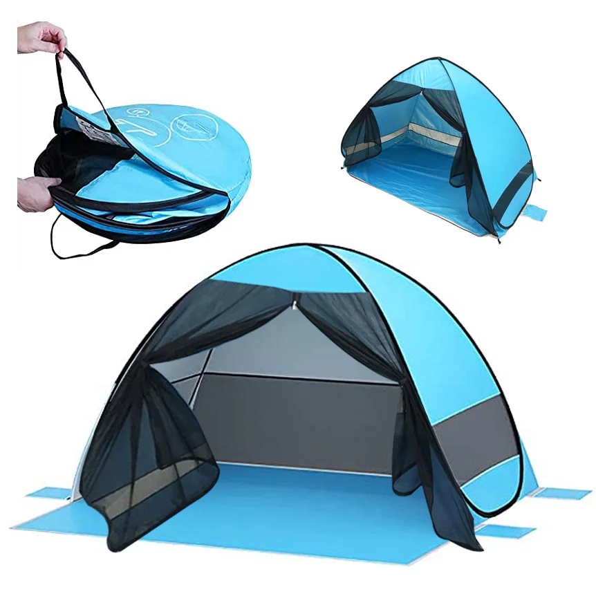 UV protection Breathable Rainproof Lightweight Beach Floor Sun Mosquito Net Curtain Folding Pop up Shade Tent
UV protection Breathable Rainproof Lightweight Beach Floor Sun Mosquito Net Curtain Folding Pop up Shade Tent