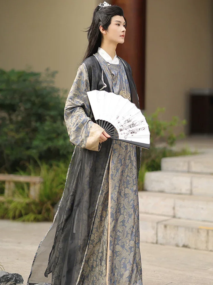 Мужской темперамент Hanfu 2024 новый модный шикарный вышитый о-образный вырез старинный костюм мужской китайский стиль оригинальный Taoist Robe HF41
Мужской темперамент Hanfu 2024 новый модный шикарный вышитый о-образный вырез старинный костюм мужской китайский стиль оригинальный Taoist Robe HF41