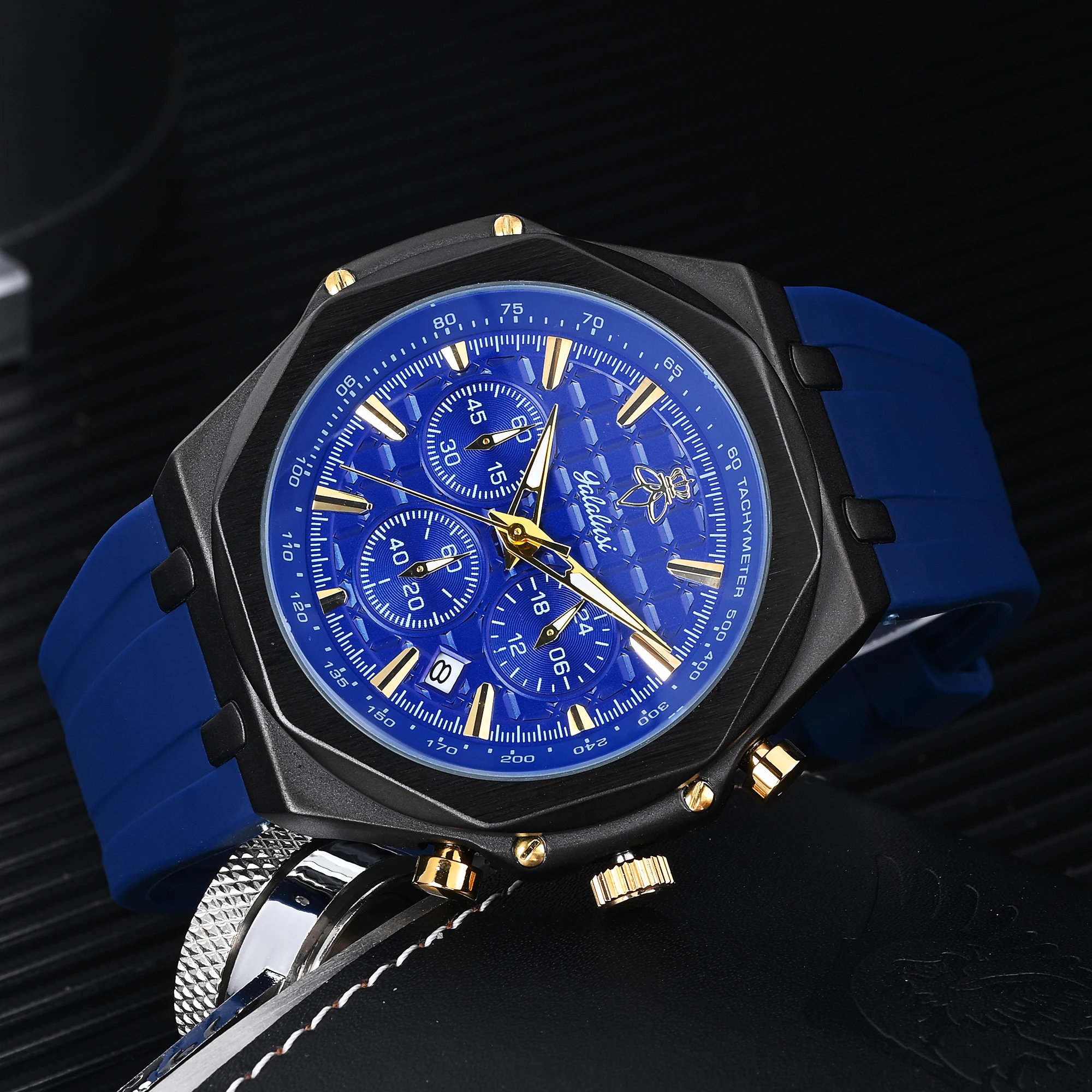 Multi-Function Dials Waterproof Chronograph Quartz Wristwatch Men Fashion Sport Watch, Free Shipping YaLaLuSi
Multi-Function Dials Waterproof Chronograph Quartz Wristwatch Men Fashion Sport Watch, Free Shipping YaLaLuSi