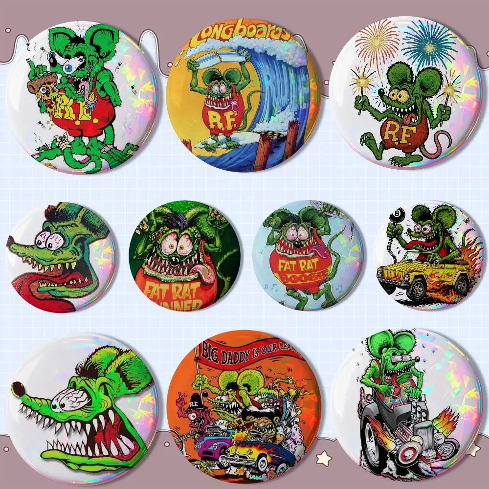 R-Rat Fink CUTE Creative Round Badge Button Pin Bag Decor Fans Collection Friends Gift Brooch
R-Rat Fink CUTE Creative Round Badge Button Pin Bag Decor Fans Collection Friends Gift Brooch
