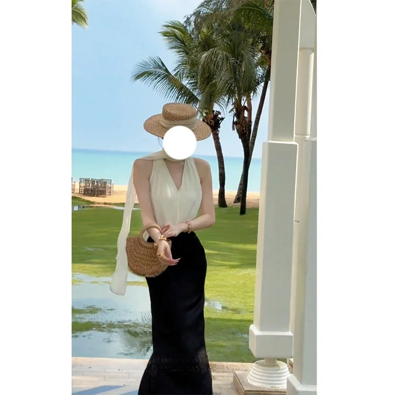 Elegant Goddess Summer 2026 New Light Maturity Style Vest Top with Sash And Midi Skirt Two-Piece Set Fashionable Women's Ense...
Elegant Goddess Summer 2026 New Light Maturity Style Vest Top with Sash And Midi Skirt Two-Piece Set Fashionable Women's Ense...