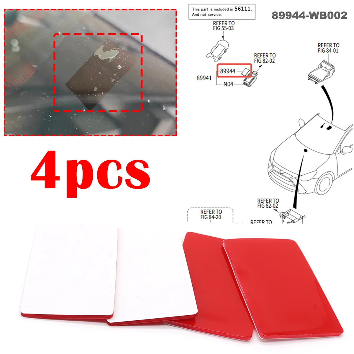 4pcs Windshield Chip Repair Tape Rain Light Sensor Gel Adhesive FILM Silicone Cushion Pad Replace FOR LEXUS IS250 CT200h TOYOTA
4pcs Windshield Chip Repair Tape Rain Light Sensor Gel Adhesive FILM Silicone Cushion Pad Replace FOR LEXUS IS250 CT200h TOYOTA