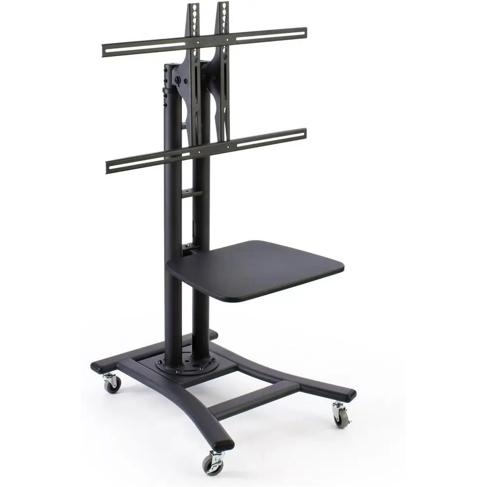 Adjustable TV Stand for 37-70 Inch LCD Monitors with Locking Casters and 19 Inch AV Shelf - Black
Adjustable TV Stand for 37-70 Inch LCD Monitors with Locking Casters and 19 Inch AV Shelf - Black