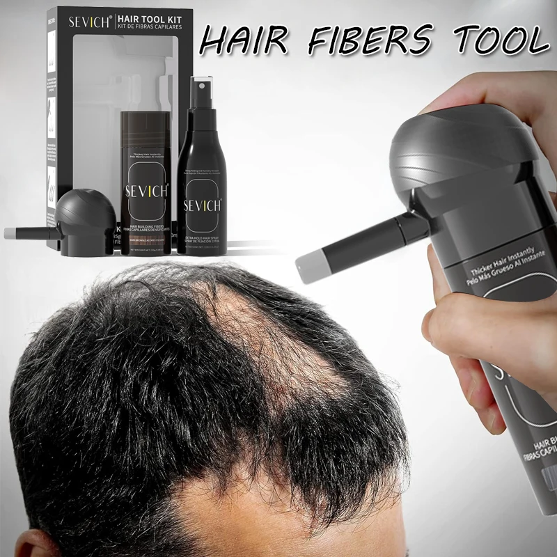 Sevich Hair Fibers Tool Kit Hair Building Fiber Powder Hair Styling Fixing Spray Hair Fiber Applicator Hair Beard Filling Powder
Sevich Hair Fibers Tool Kit Hair Building Fiber Powder Hair Styling Fixing Spray Hair Fiber Applicator Hair Beard Filling Powder