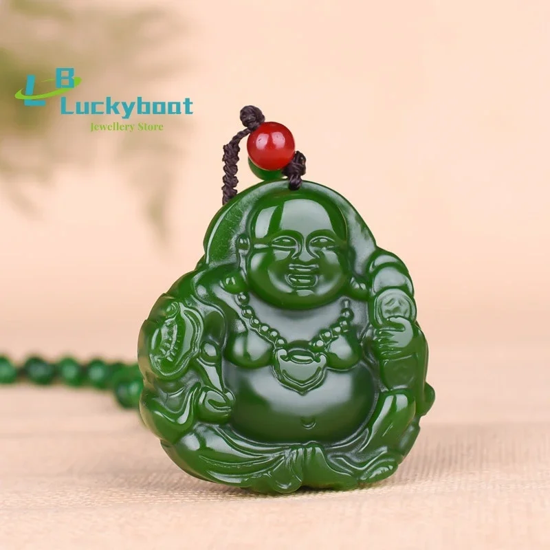 Будда Майтрейи натуральный зеленый нефритовый кулон ожерелье китайский ручной работы Шарм ювелирные изделия из жадеита модный амулет подарки для женщин и мужчин
Будда Майтрейи натуральный зеленый нефритовый кулон ожерелье китайский ручной работы Шарм ювелирные изделия из жадеита модный амулет подарки для женщин и мужчин
