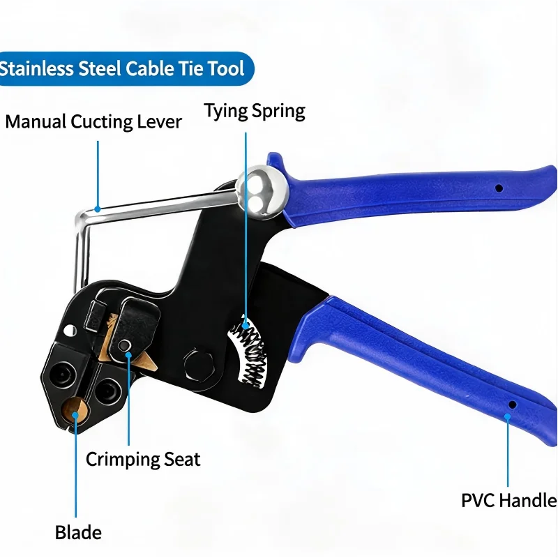 Automatic Tensioning Plier for Stainless Steel Cable Ties Multifunctional Hand Tool for Strap Fastening and Cutting
Automatic Tensioning Plier for Stainless Steel Cable Ties Multifunctional Hand Tool for Strap Fastening and Cutting