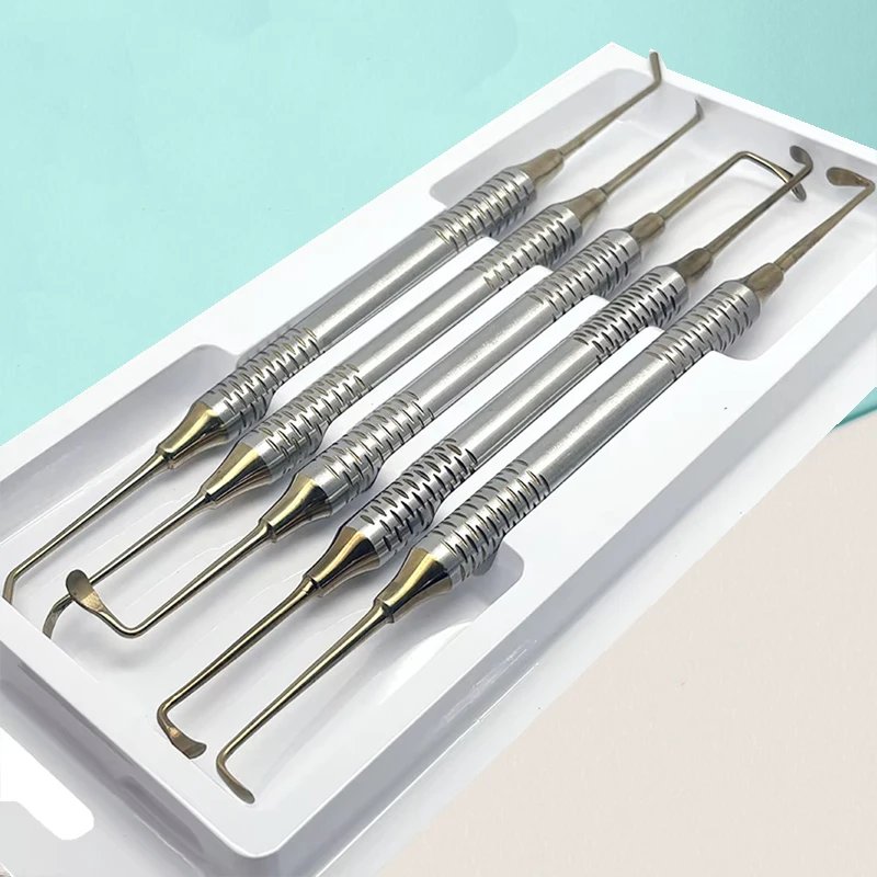 5Pcs Dental Implant Sinus Lift Elevator Tool Set Stainless Steel Double-Ended Dental Surgical Instruments
5Pcs Dental Implant Sinus Lift Elevator Tool Set Stainless Steel Double-Ended Dental Surgical Instruments
