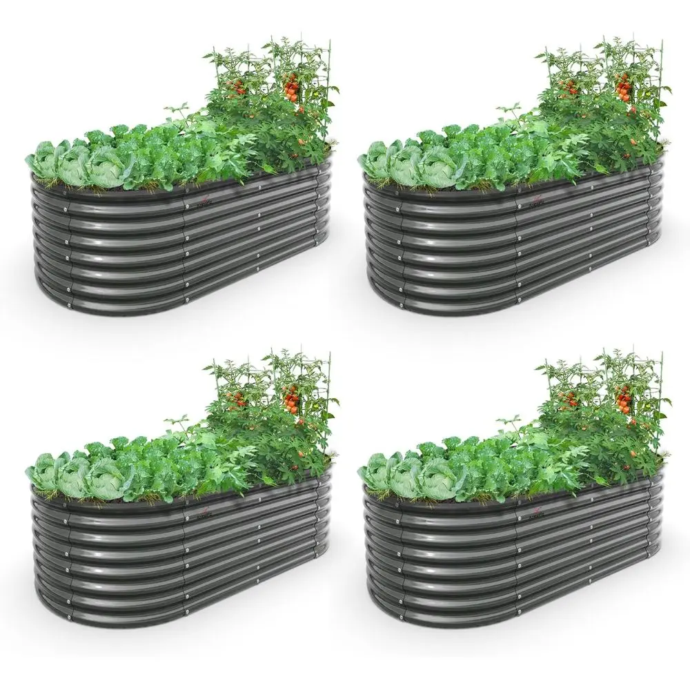6x3x2ft Outdoor Galvanized Oval Large Raised Garden Beds, 4-Pack, Deep Root Planter for Vegetables, Herbs, Anti-Rust, Easy Setup
6x3x2ft Outdoor Galvanized Oval Large Raised Garden Beds, 4-Pack, Deep Root Planter for Vegetables, Herbs, Anti-Rust, Easy Setup